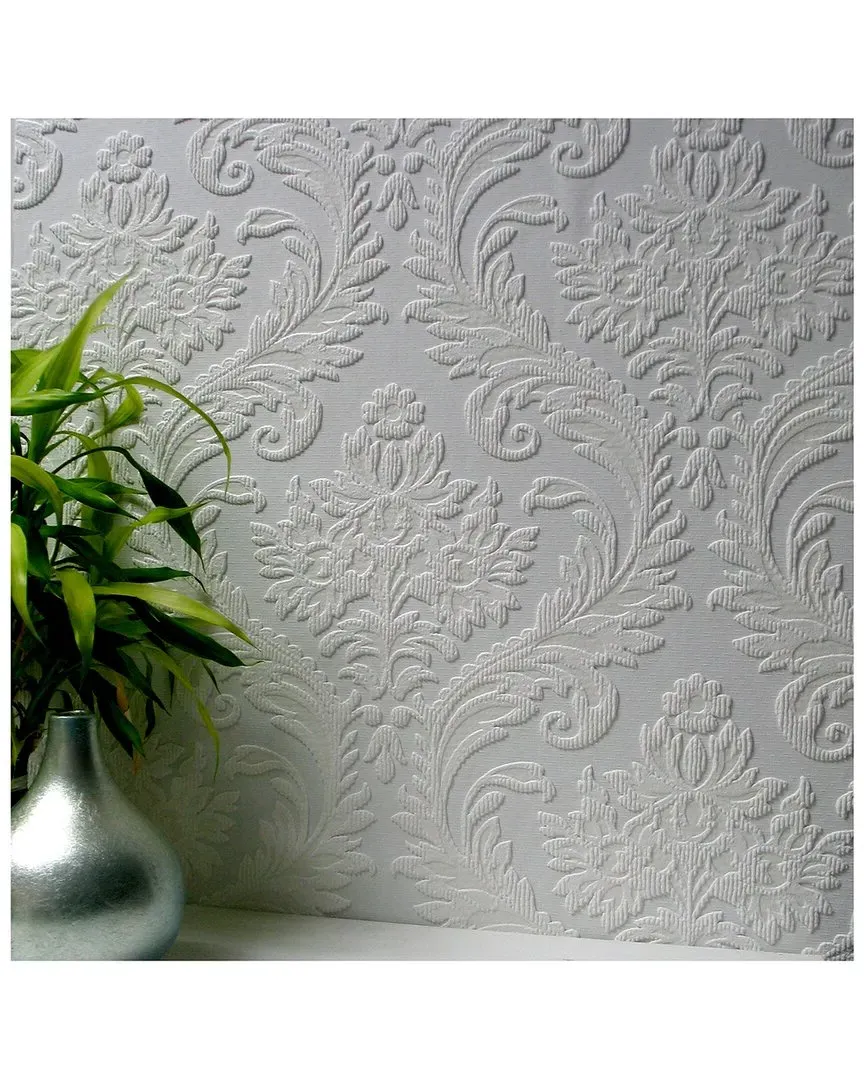High Trad Paintable Textured Vinyl Wallpaper