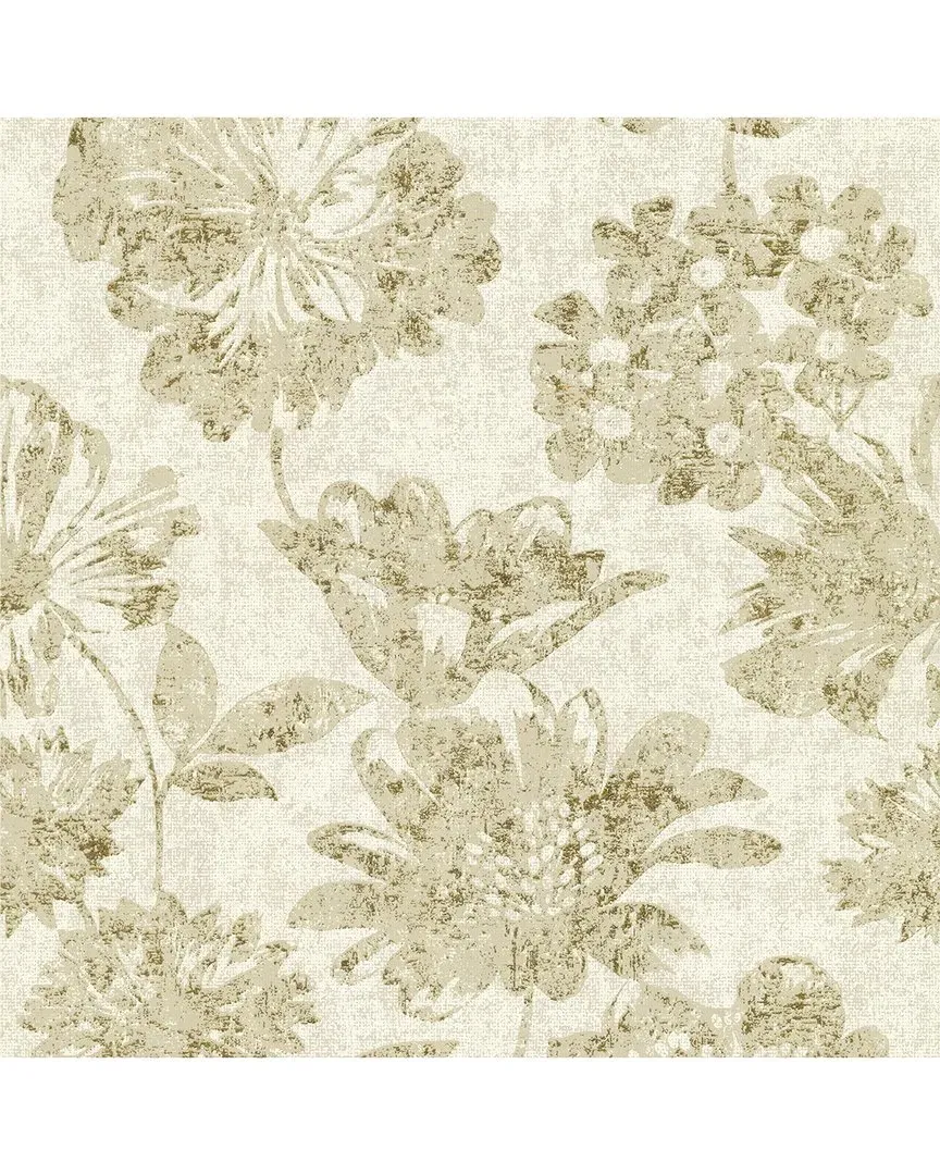 Kala Gold Floral Wallpaper - Multi, Non Woven image