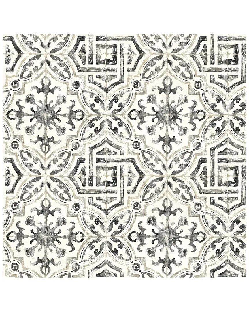 Sonoma Spanish Tile Wallpaper - Charcoal image