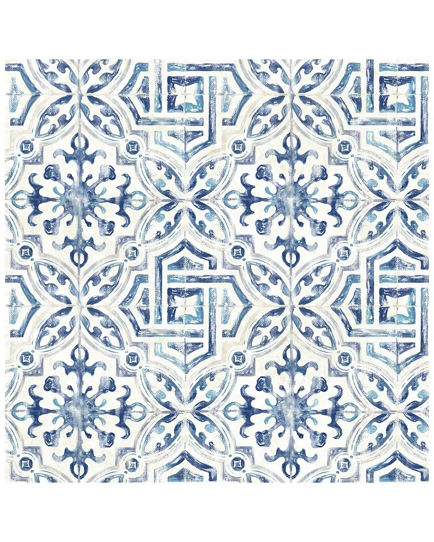 Sonoma Spanish Tile Wallpaper - Navy
