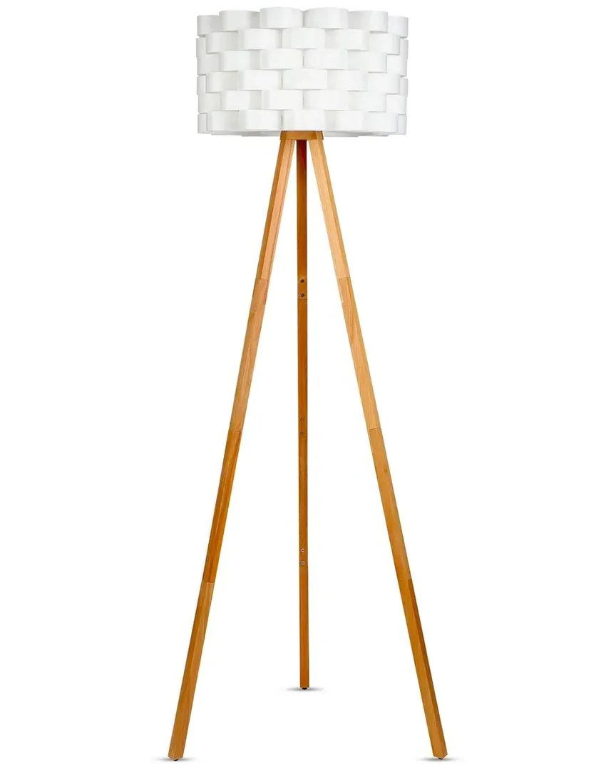 Bijou Wooden LED Floor Lamp - Natural Wood image
