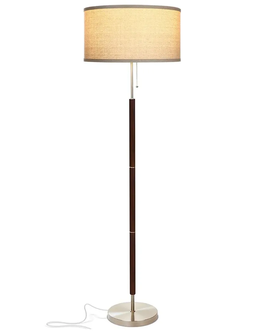 Carter LED Floor Lamp - Brown, Walnut image