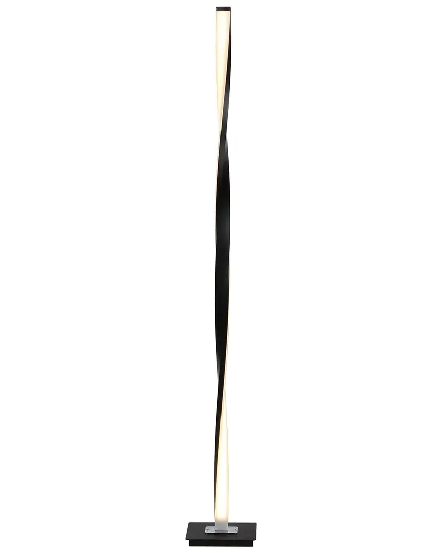 Helix LED Floor Lamp with Dimmer - Black image