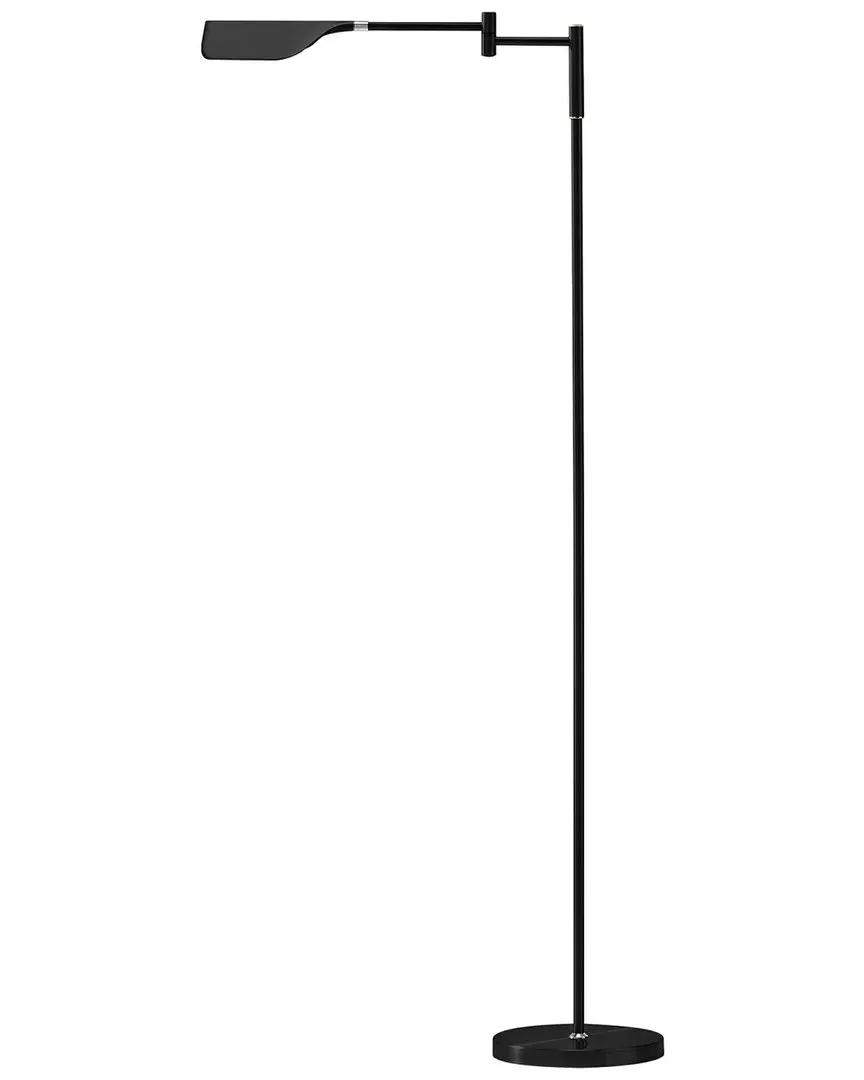 Leaf LED Floor Lamp with Touch Dimmer - Black, Metal image