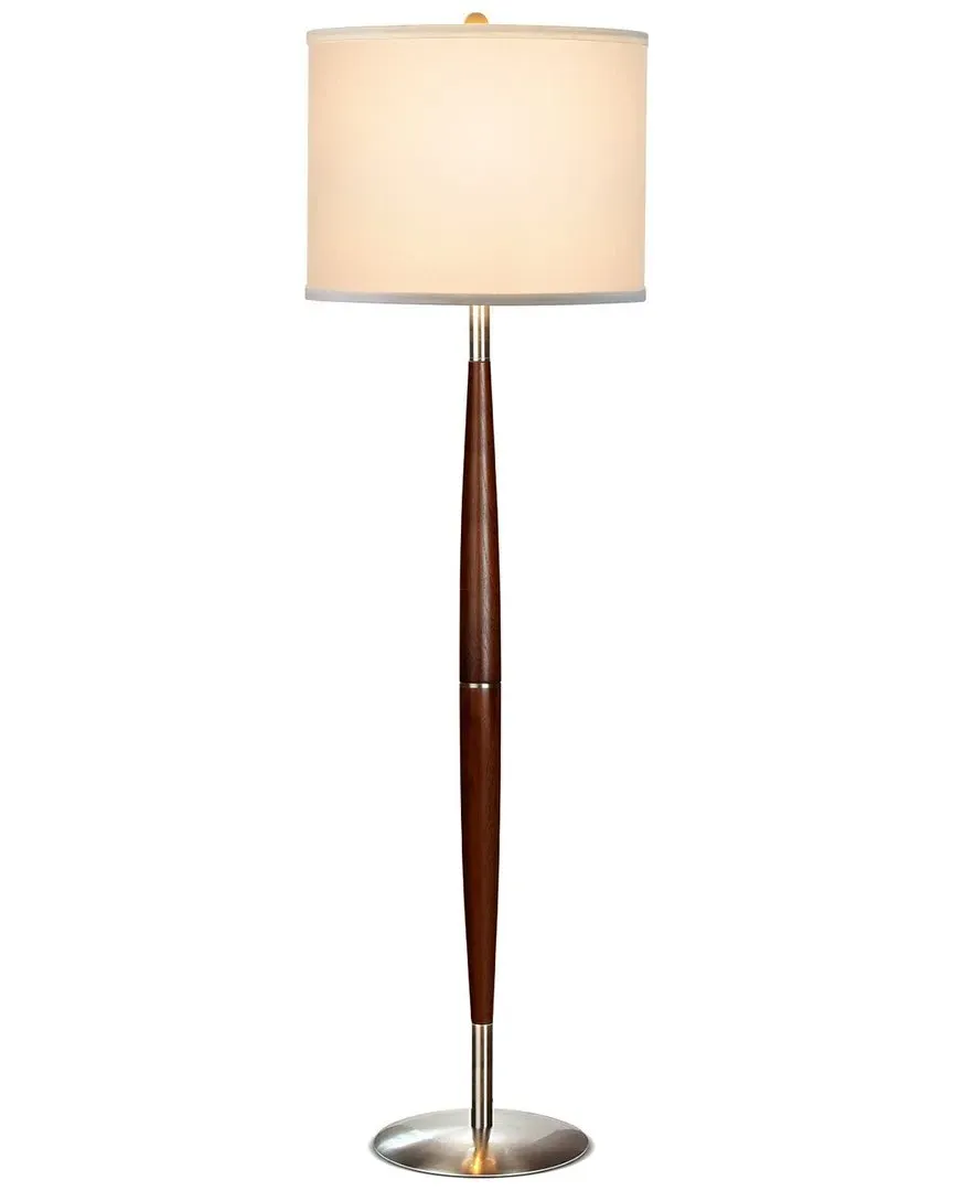 Lucas LED Floor Lamp - Brown, Wood image
