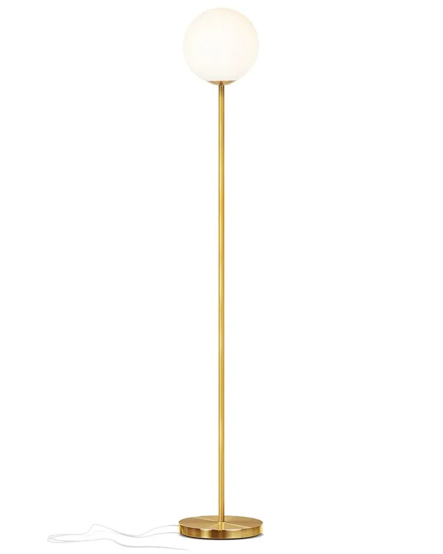 Luna Orb Floor Lamp - Brass, Marble image