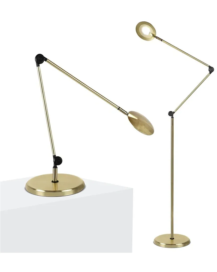 Sage Brass LED Focus Task Lamp - Gold image