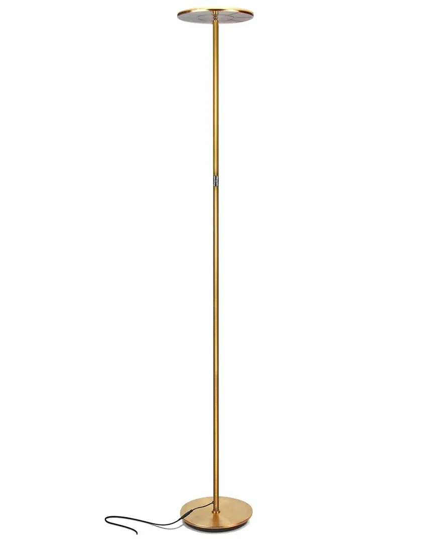 Sky Flux LED Torchiere Floor Lamp - Brass image