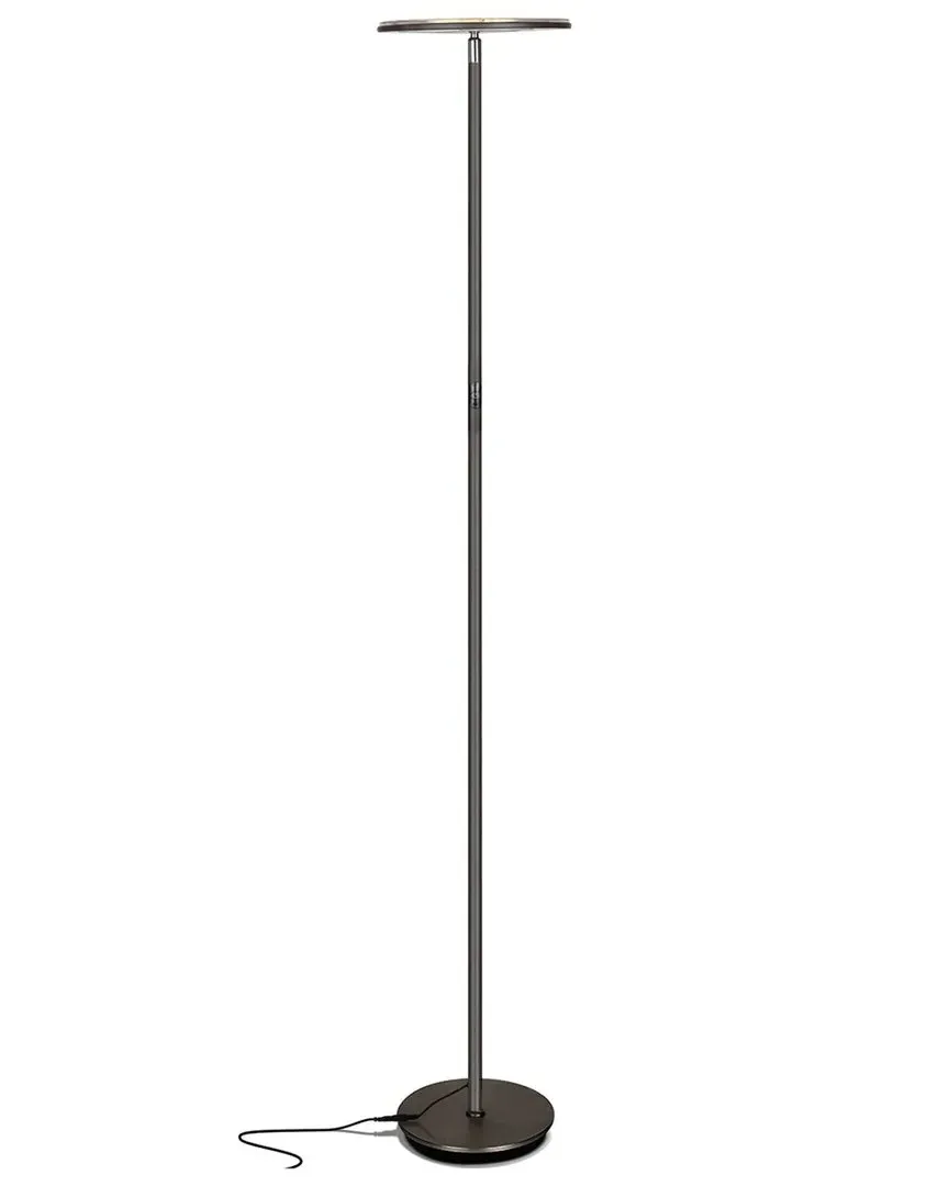 Sky LED Flux Torchiere Floor Lamp with Dimmer - Bronze, Metal