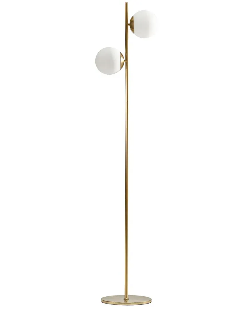 Sphere LED Floor Lamp - Brass