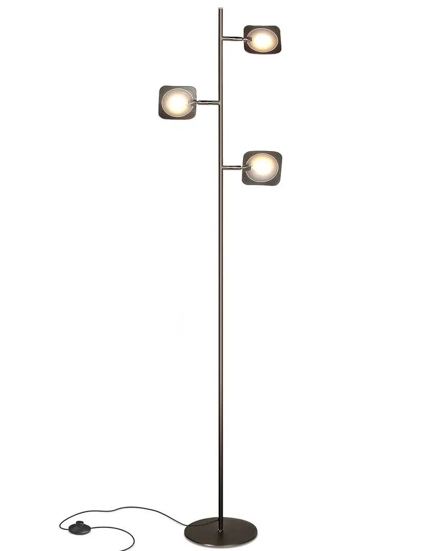 Tree LED Floor Lamp with Dimmer - Bronze, Metal image