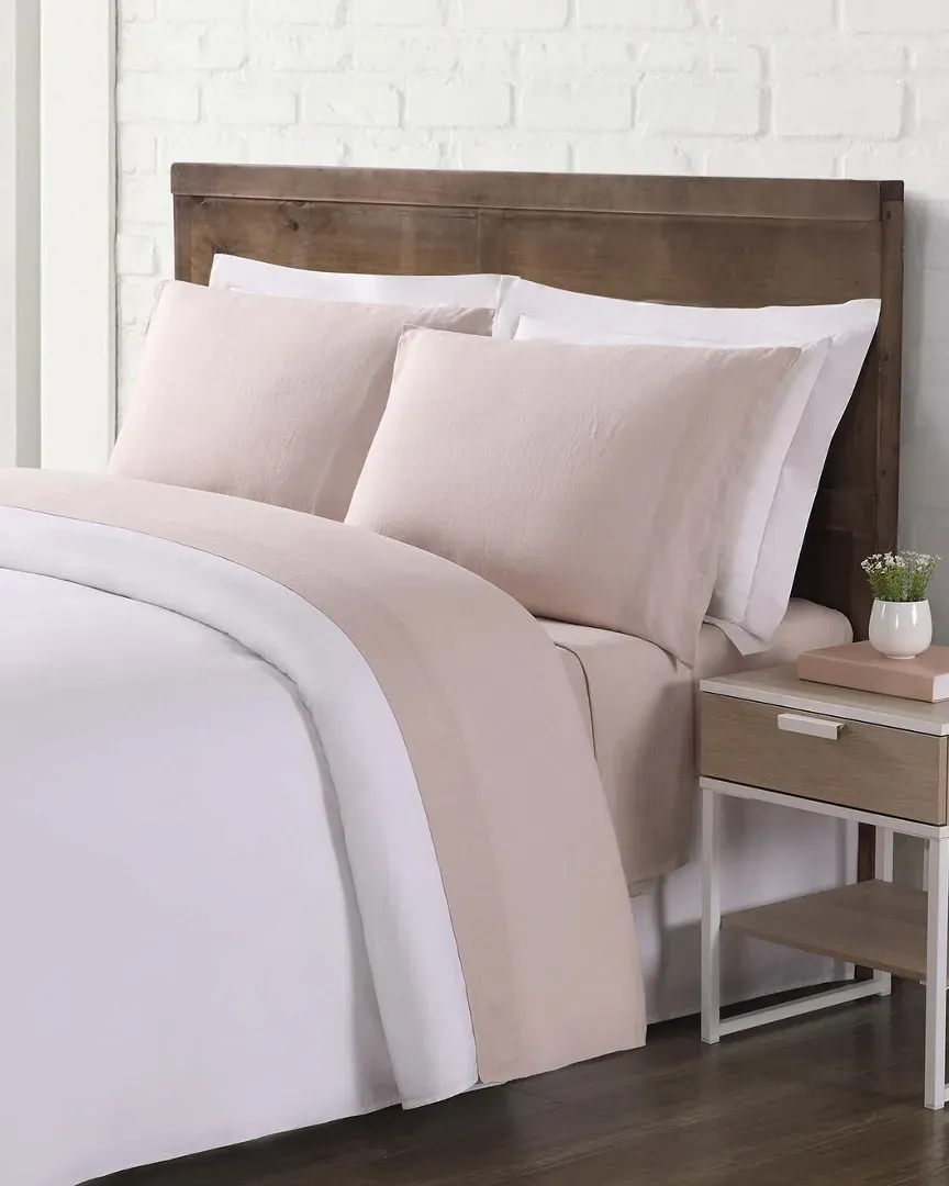 Blush Sheet Set - Blush, Linen image