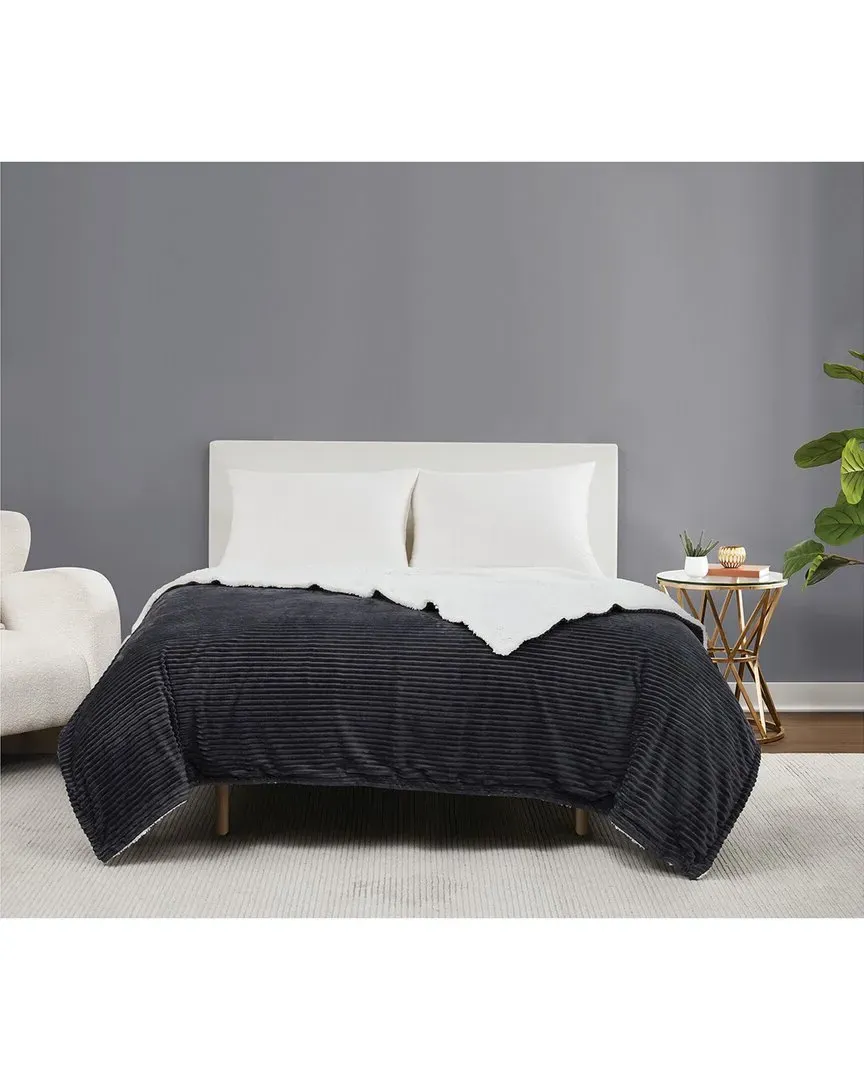 Corduroy Blanket - Grey, Polyester