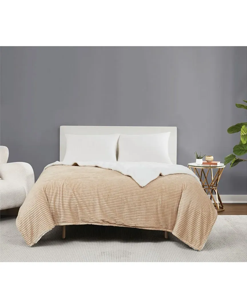 Corduroy Blanket - Tan, Polyester