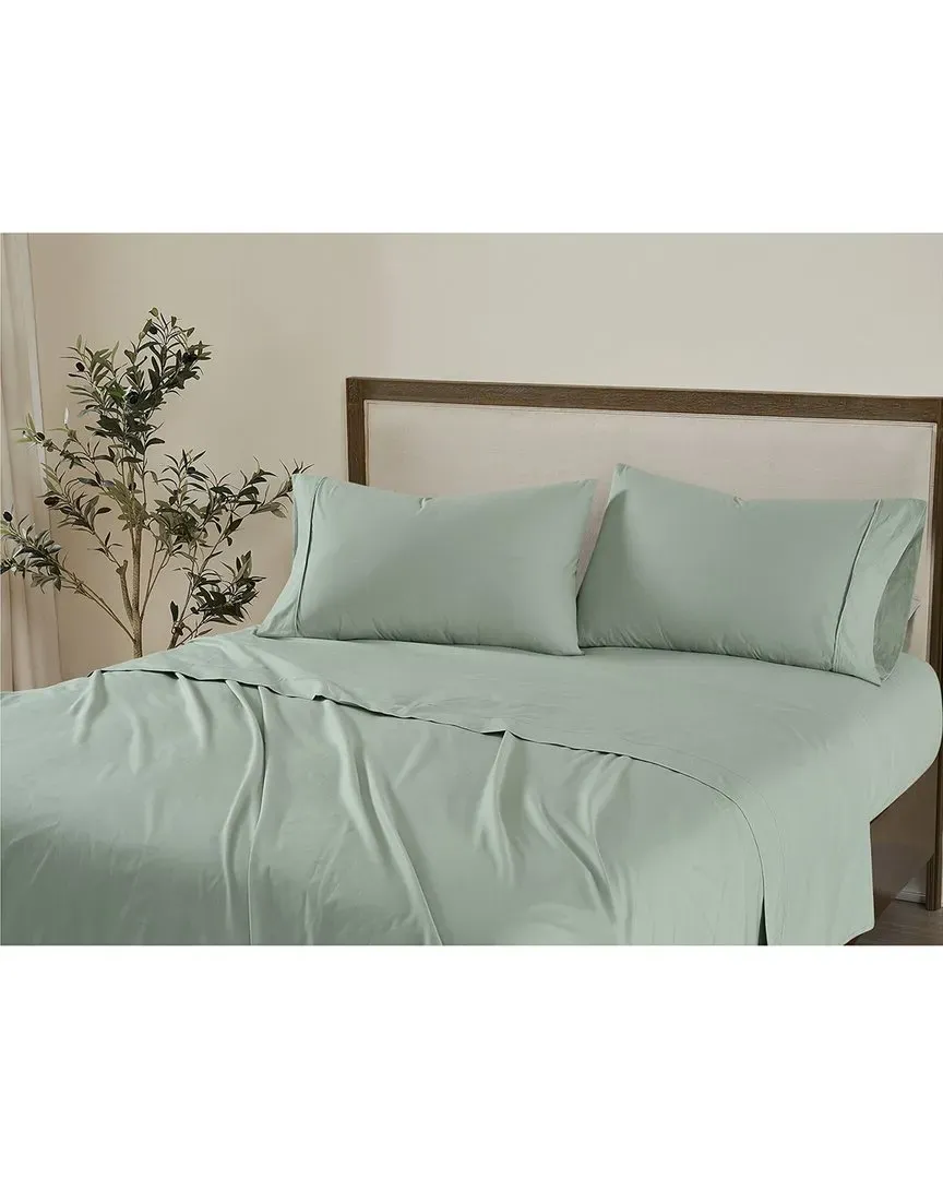 Cotton Percale Sheet Set - Sage