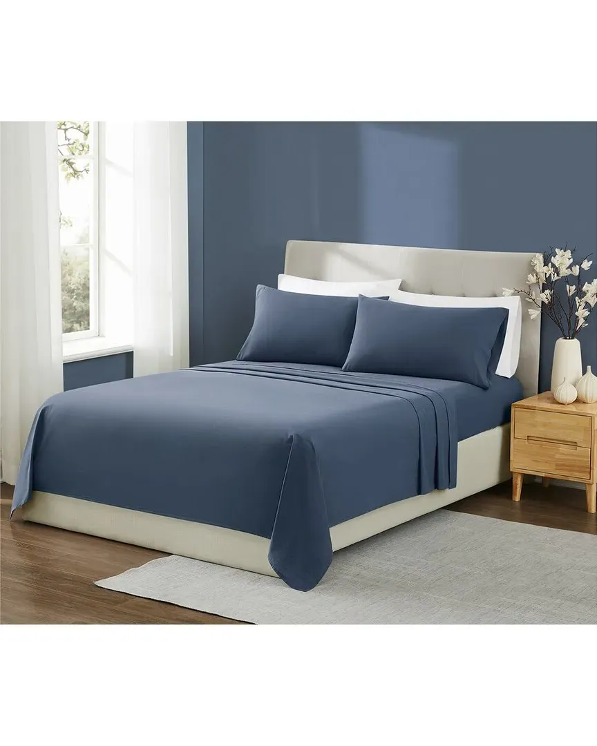 Essential Cotton Sheet Set - Blue image