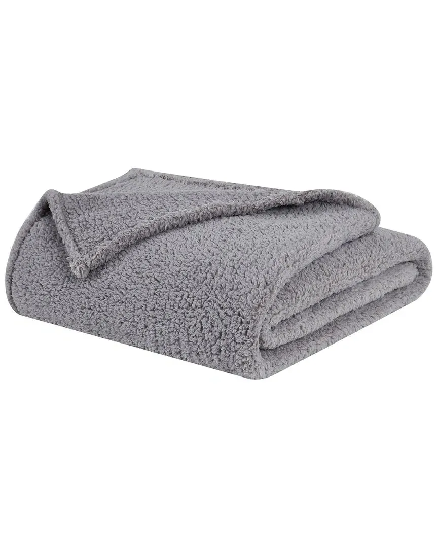 Fluffy Throw Blanket - Grey, Polyester image
