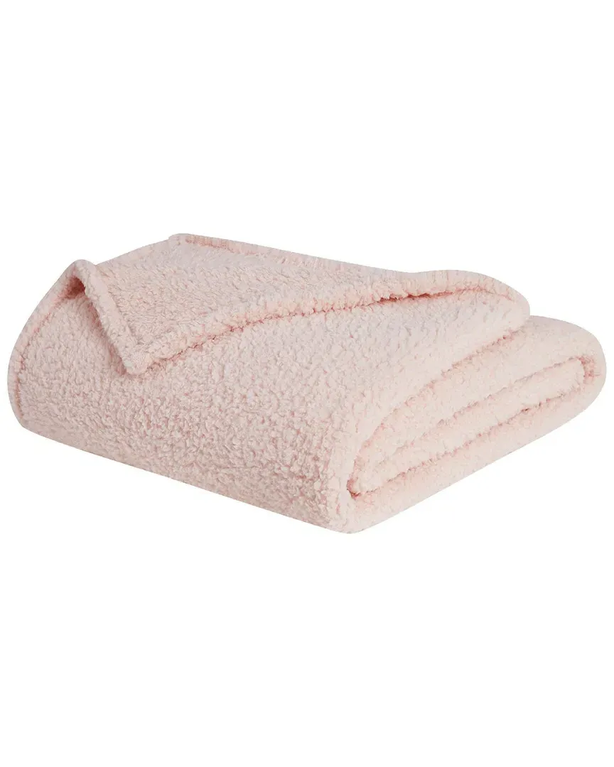 Marshmallow Sherpa Blanket - Blush, Polyester image