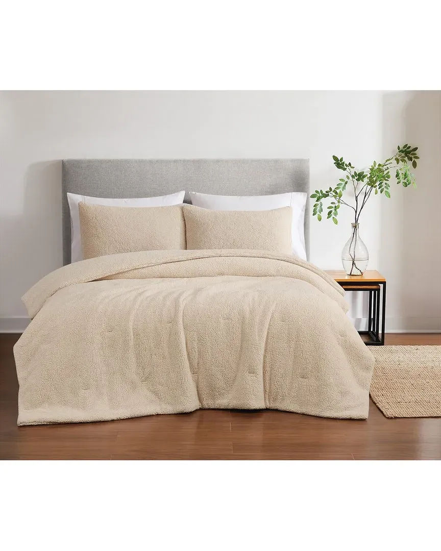 Oversized Marshmallow Sherpa 3pc Comforter Set - Ivory