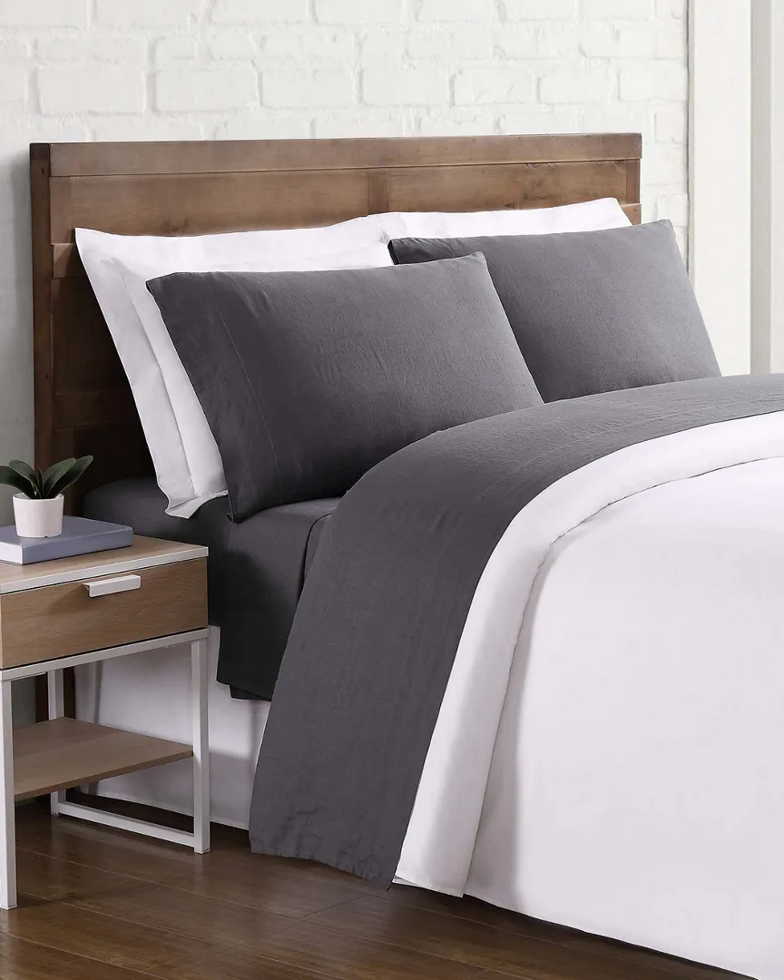 Queen Sheet Set - Charcoal, Linen