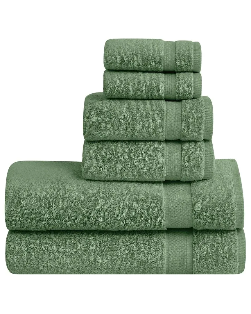 Super Soft 6pc Bath Sheet Set - Green, Cotton