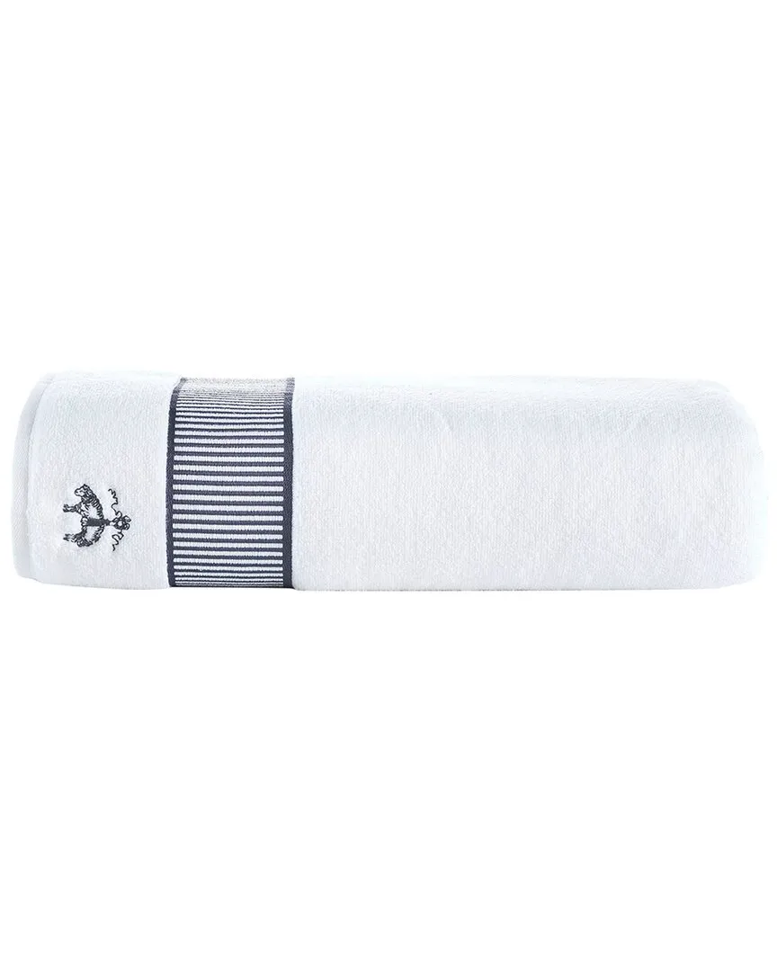 Fancy Border Bath Towel - Silver, Turkish Cotton