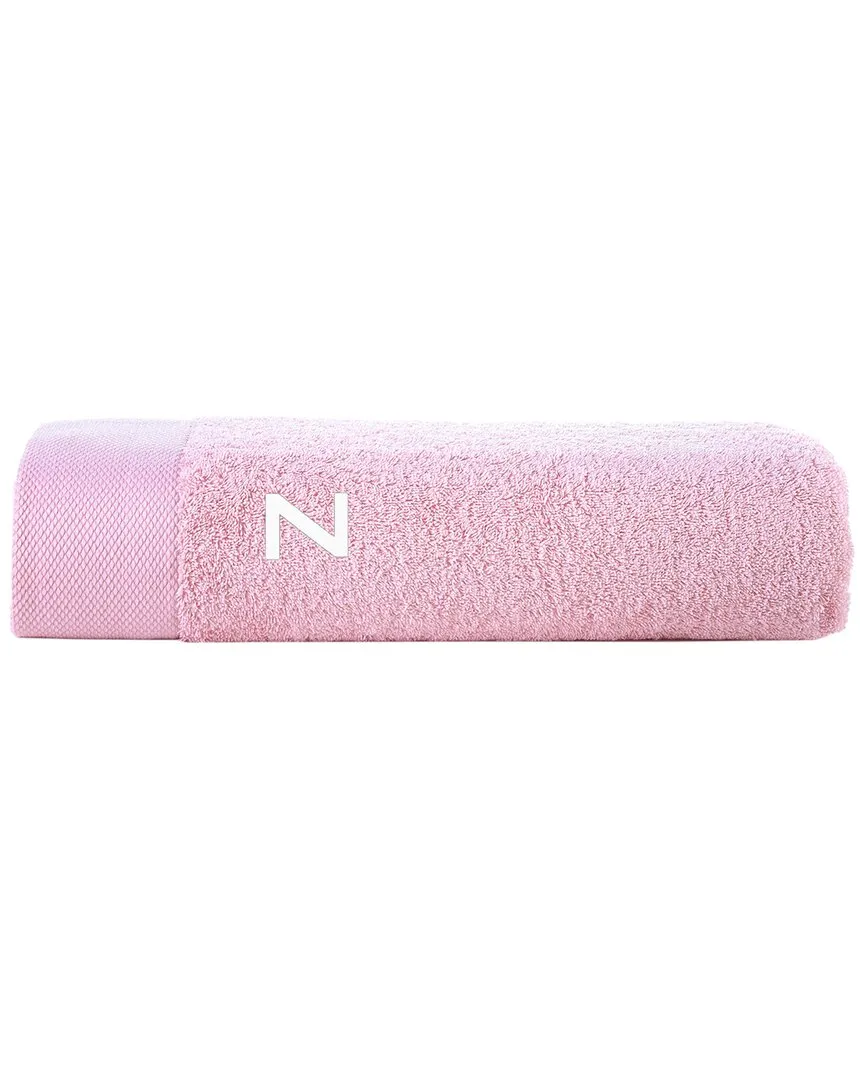 Monogrammed Bath Sheet - Pink, Turkish Cotton