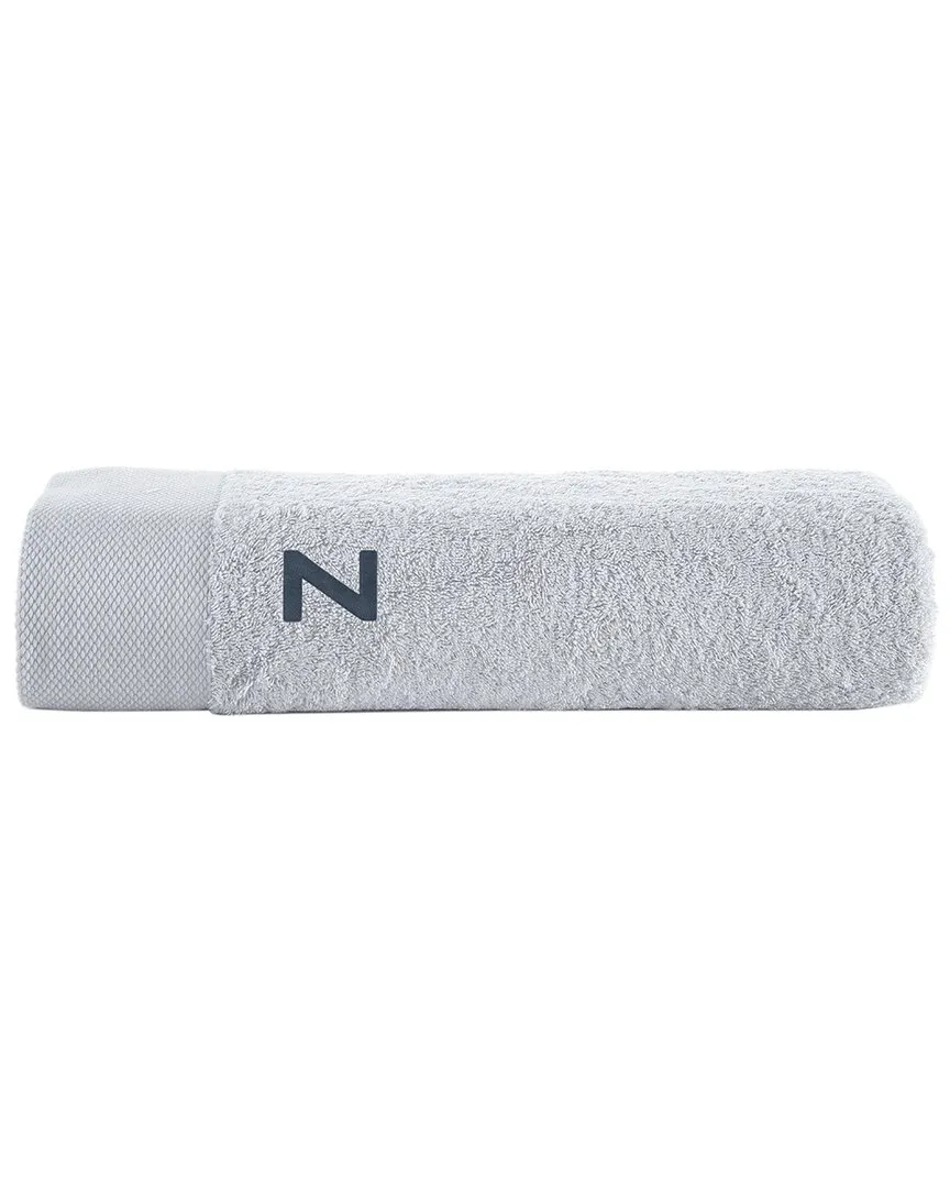Monogrammed Bath Sheet - Silver, Turkish Cotton