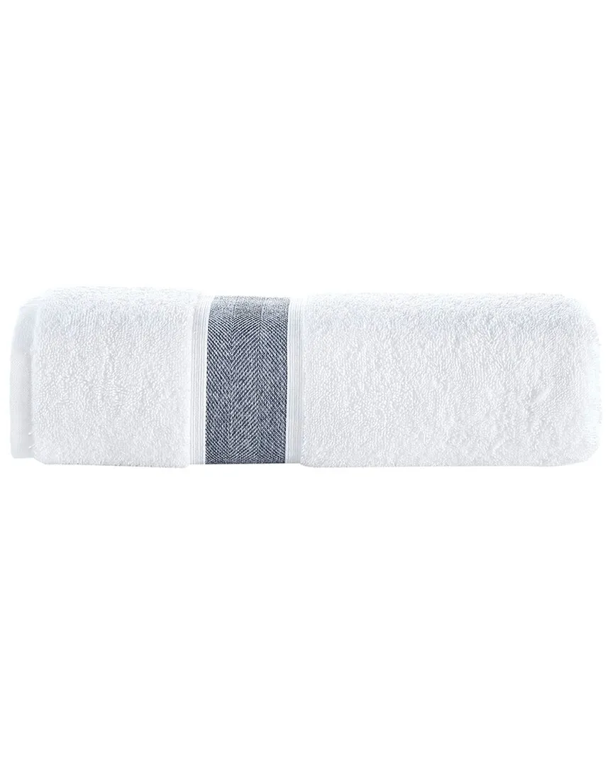 Ottoman Rolls Bath Towel - Navy, Turkish Cotton