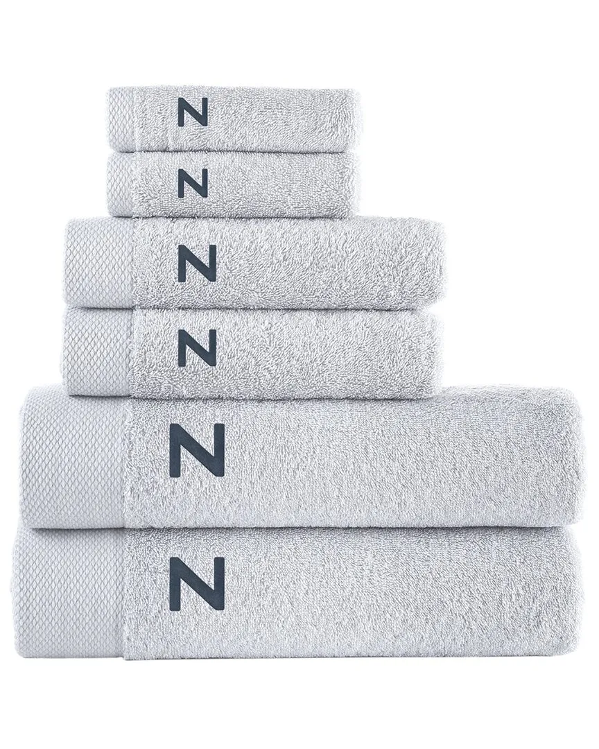 Signature 6-Piece Towel Set - Silver, Turkish Cotton