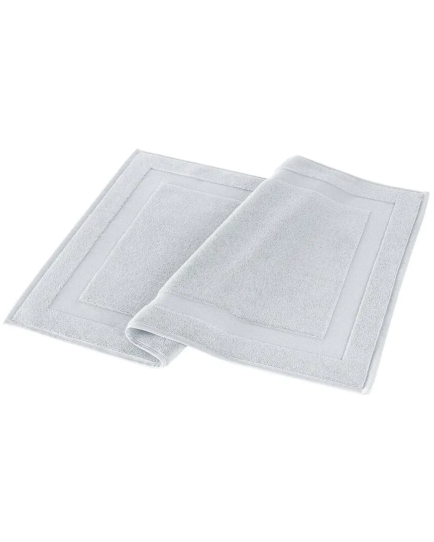 Solid Signature Bath Mat - Silver, Turkish Cotton