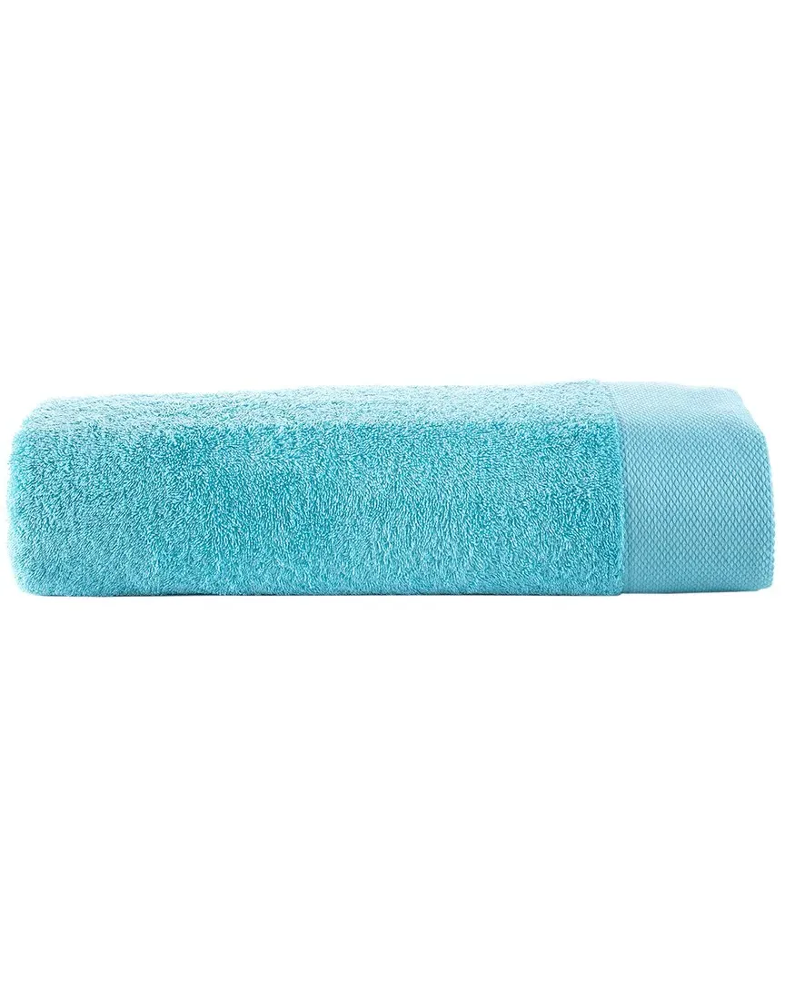 Solid Signature Bath Sheet - Green, Turkish Cotton