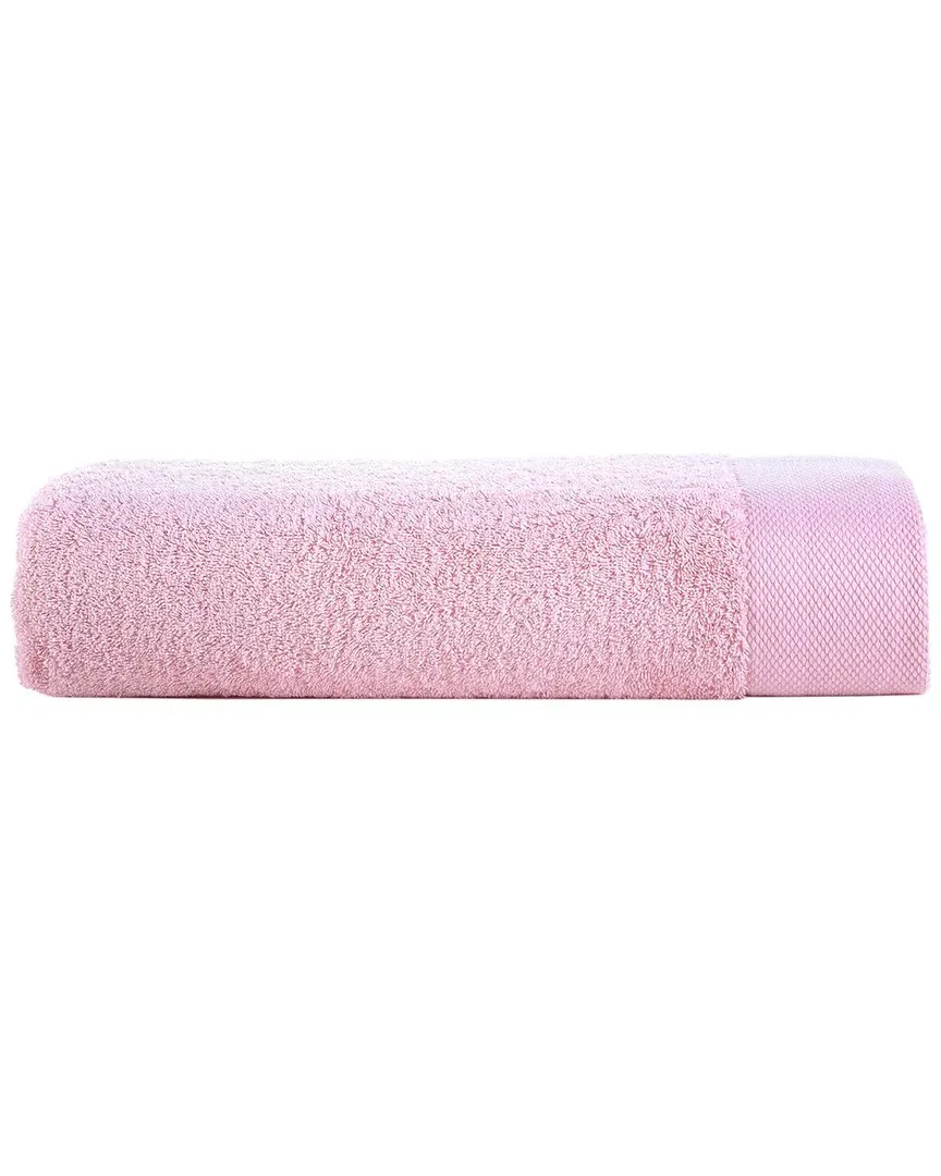 Solid Signature Bath Sheet - Pink, Turkish Cotton
