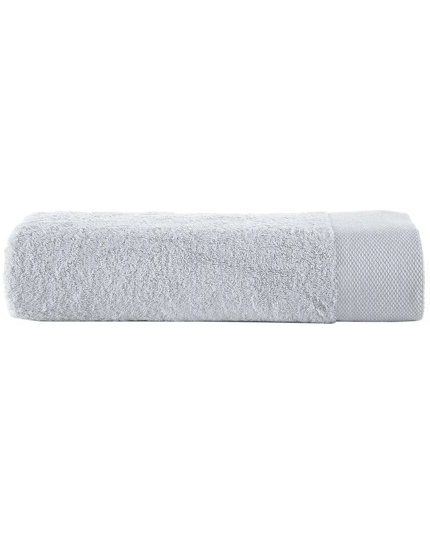 Solid Signature Bath Sheet - Silver, Turkish Cotton