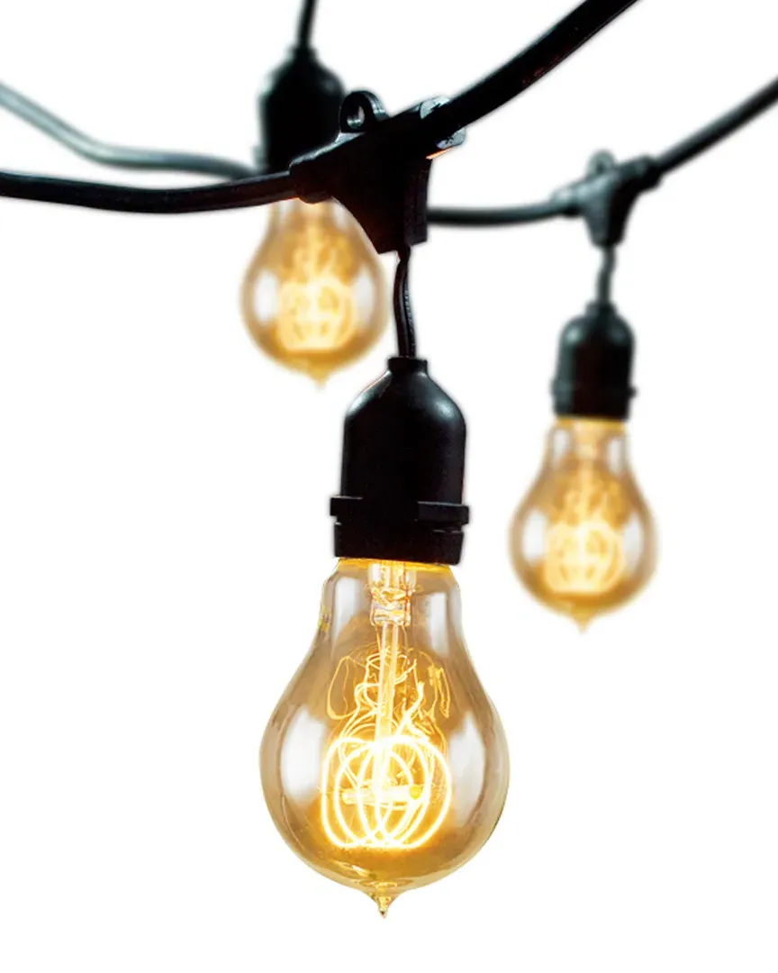 15-Light Outdoor String Lights with Edison Bulbs image