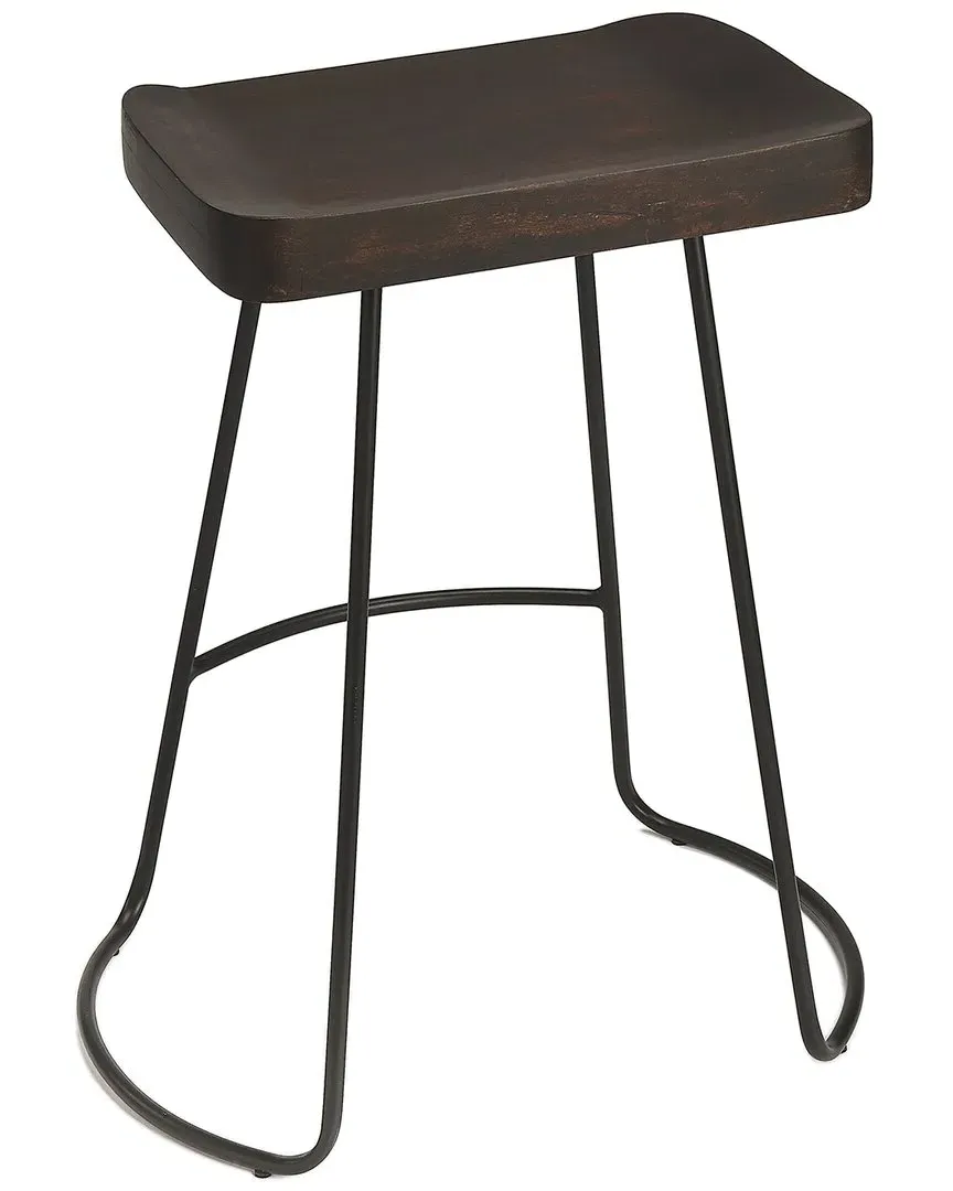 Alton Backless Counter Stool - Dark Brown, Mango Wood image