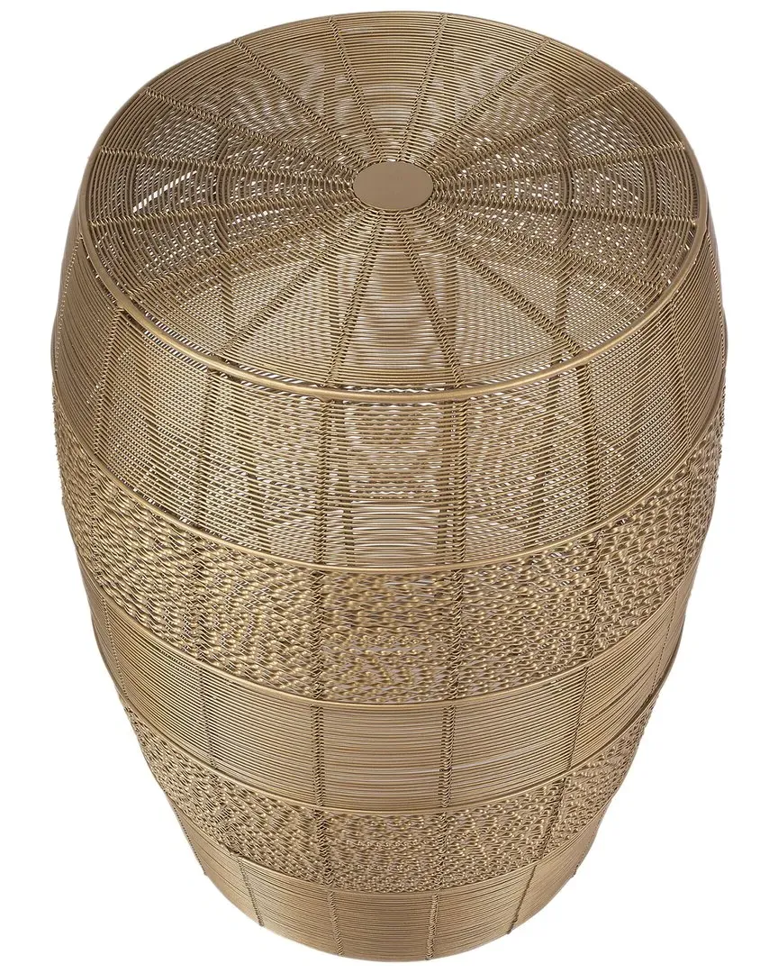 Bellarose Round Metal Accent Table - Gold, Iron