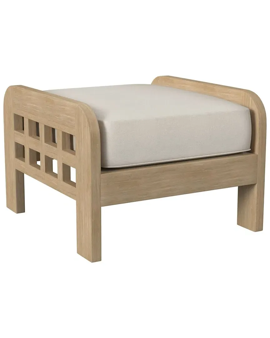 Butler Specialty Company Monhegan Outdoor Ottoman - Brown, Teak image