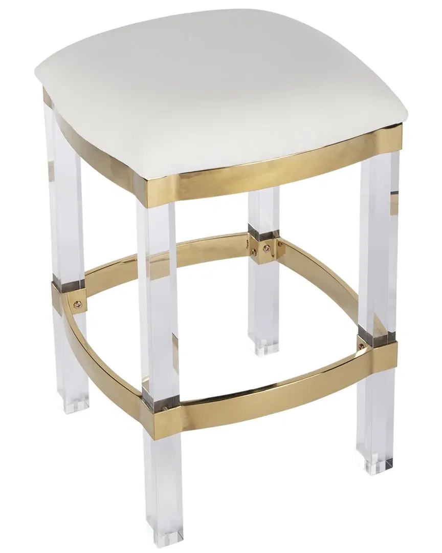 Butler Specialty Jordan 24in Counter Stool - White, Acrylic
