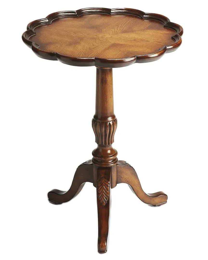 Dansby Round Pedestal Accent Table - Brown, Oak