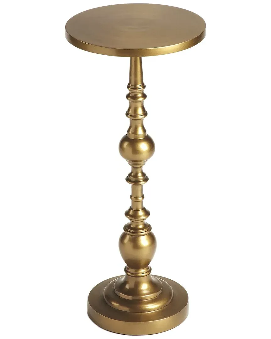 Darien Pedestal Accent Table - Gold image