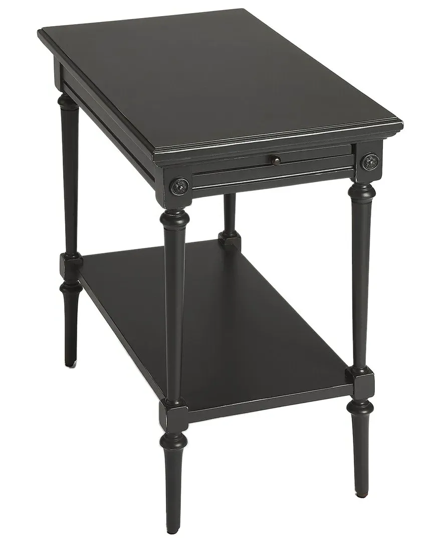 Easterbrook End Table with Storage - Black, Mahogany