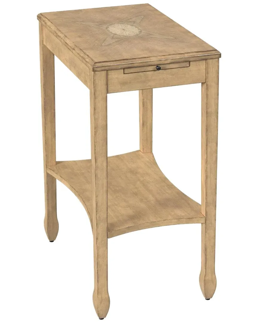 Gilbert End Table with Drawer - Beige, Hardwood image