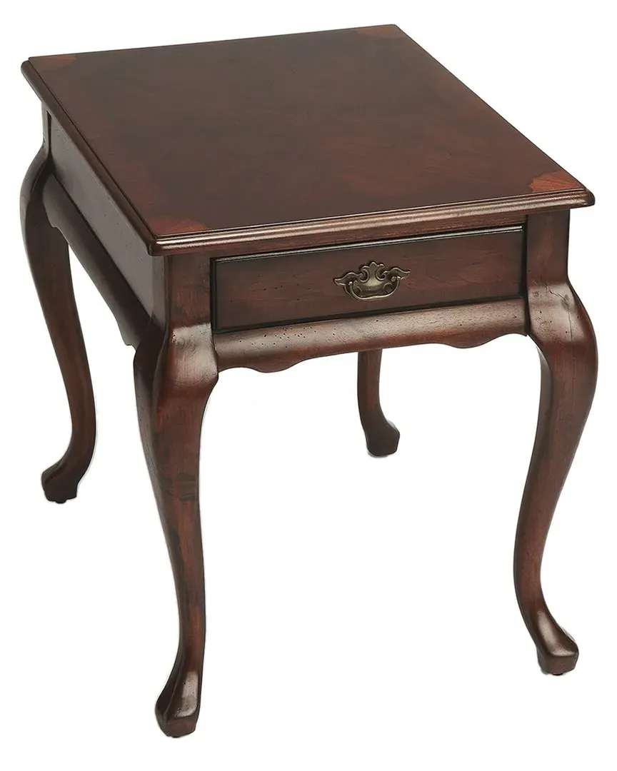 Grace End Table with Drawer - Dark Brown, Cherry image
