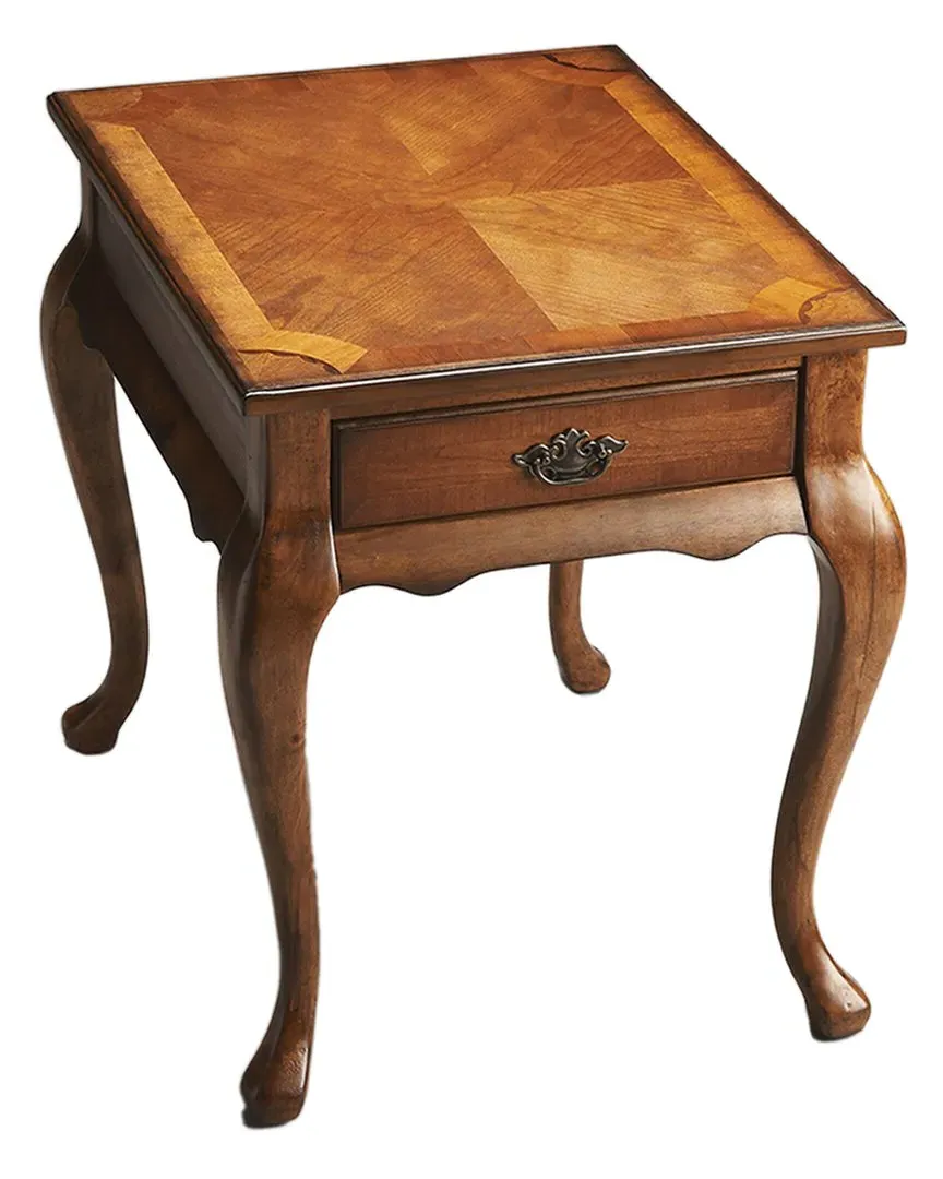 Grace End Table with Drawer - Medium Brown, Olive Ash