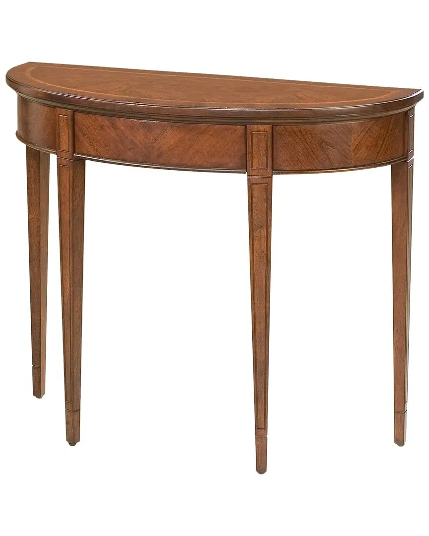 Hampton Demilune Console Table - Brown, Cherry image