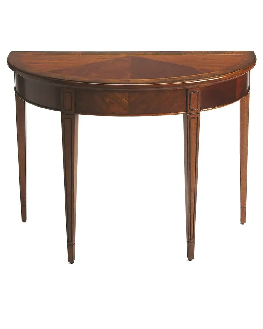 Hampton Demilune Console Table - Brown, Olive Ash