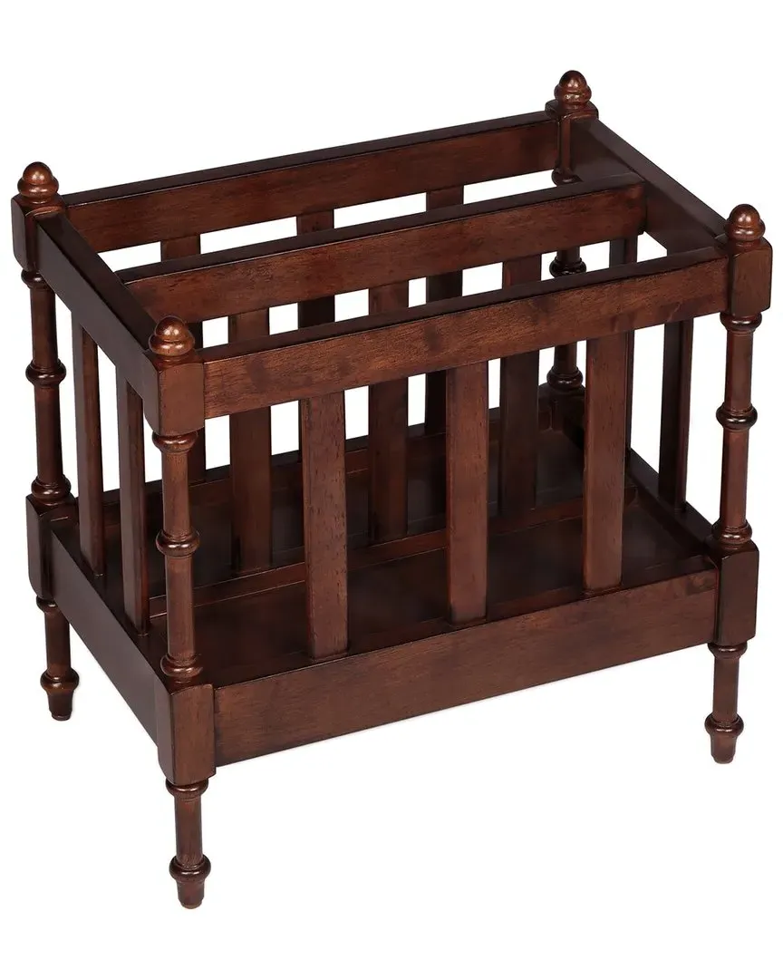 Holden Magazine Basket - Brown, Mahogany