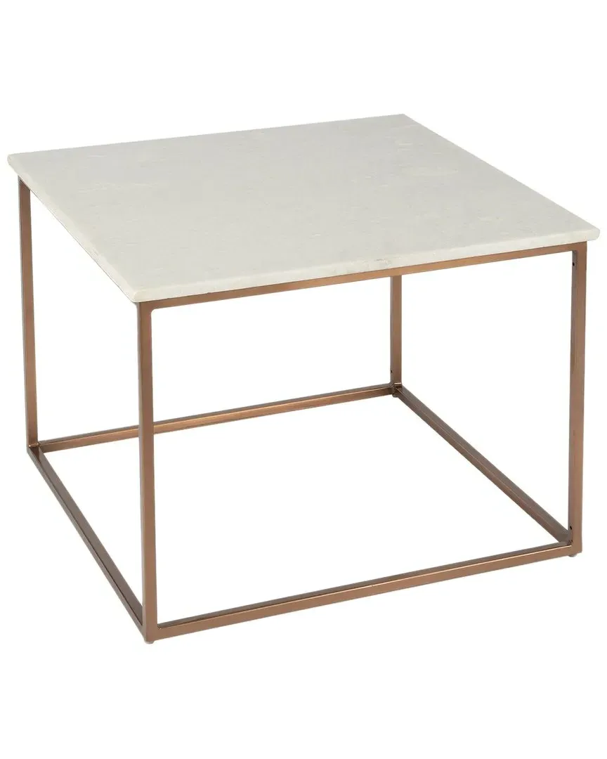Holland Square Coffee Table - Gold, Marble image