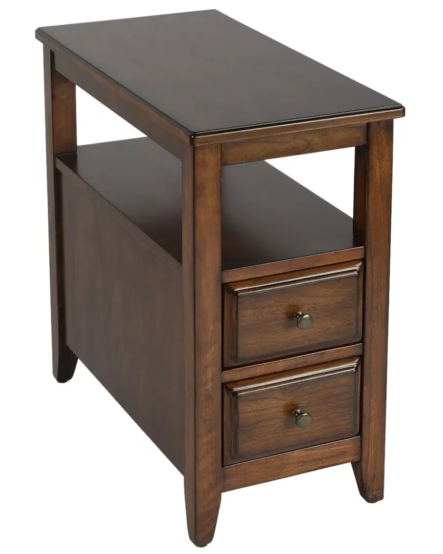 Marcus Side Table with Storage - Antique Cherry